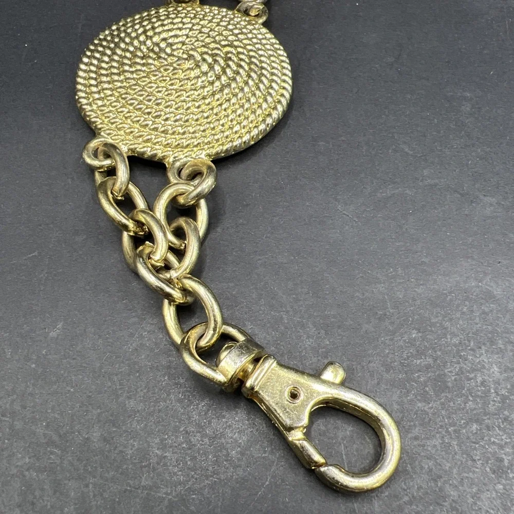 Vintage‎ 1980s Gold Tone Medallion Chain Belt 44